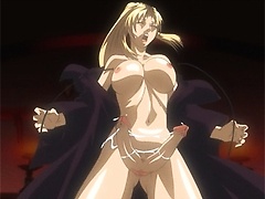 Attractive Blonde Transgender Woman In Anime With A Double Penis